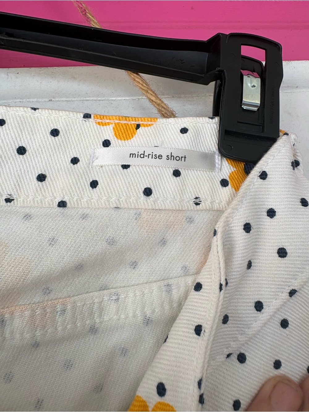 Wrangler White Floral Polka Dot Jean Shorts. RARE - Picture 3 of 6